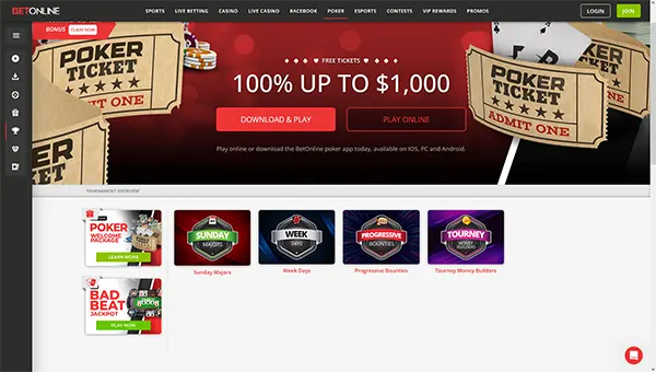 Online Poker Rooms screenshot